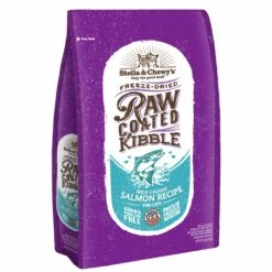 Stella & Chewy's Raw Coated Kibble Wild Caught Salmon Recipe Grain-Free Dry Cat Food, 5-lb