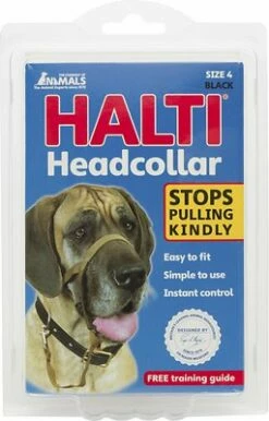 Halti Dog Headcollar, Black, Size 4