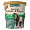 NaturVet Advanced Probiotics & Enzymes Plus Vet Strength PB6 Probiotic Soft Chews Dog Supplement, 70-count