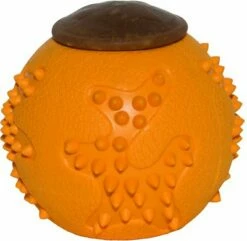 Starmark RubberTuff Treat Ball Dog Toy, Medium