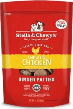 Stella & Chewy's Chewy's Chicken Dinner Patties Grain-Free Freeze-Dried Dog Food, 25-oz