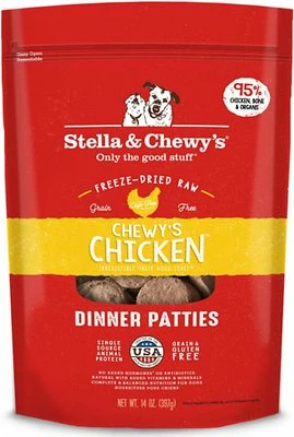 Stella & Chewy's Chewy's Chicken Dinner Patties Grain-Free Freeze-Dried Dog Food, 25-oz 1 Stella & Chewy's Chewy's Chicken Dinner Patties Grain-Free Freeze-Dried Dog Food, 25-oz