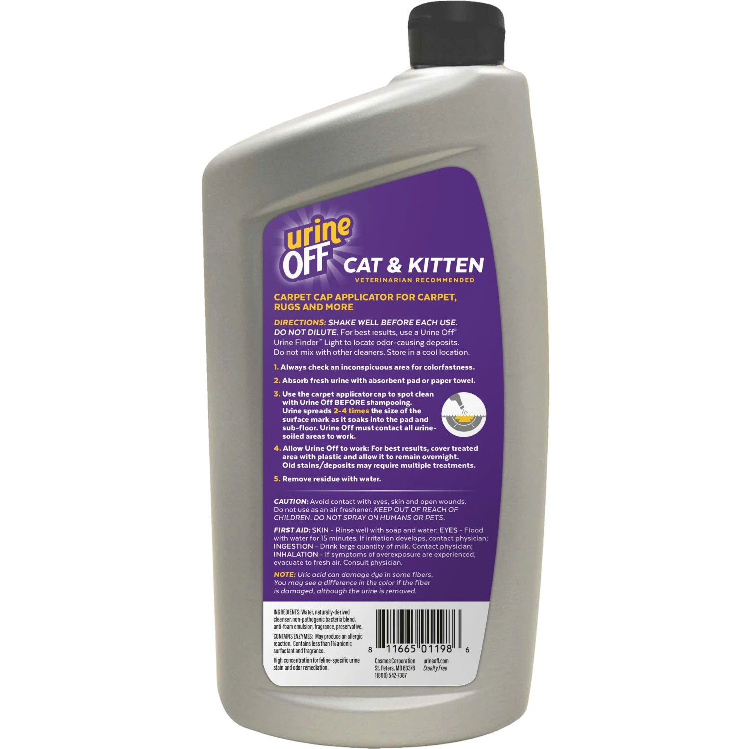 Urine Off Cat & Kitten Stain & Odor Remover, 32-oz 2 Urine Off Cat & Kitten Stain & Odor Remover, 32-oz - Image 2