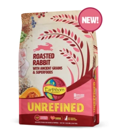 Earthborn Unrefined Dry Dog Food With Ancient Grains & Superfoods, Roasted Rabbit, 4-lb