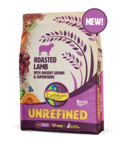 Earthborn Unrefined Dry Dog Food With Ancient Grains & Superfoods, Roasted Lamb, 4-lb