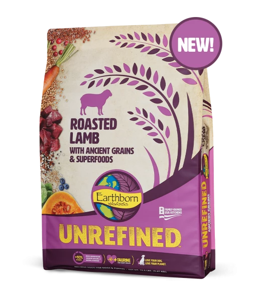 Earthborn Unrefined Dry Dog Food With Ancient Grains & Superfoods, Roasted Lamb, 4-lb 1 Earthborn Unrefined Dry Dog Food With Ancient Grains & Superfoods, Roasted Lamb, 4-lb