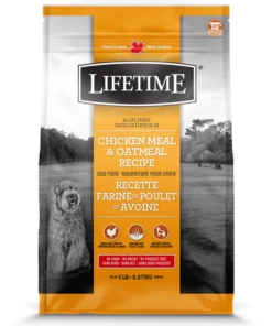 Lifetime Chicken Meal & Oatmeal Recipe Dry Dog Food, 5-lb