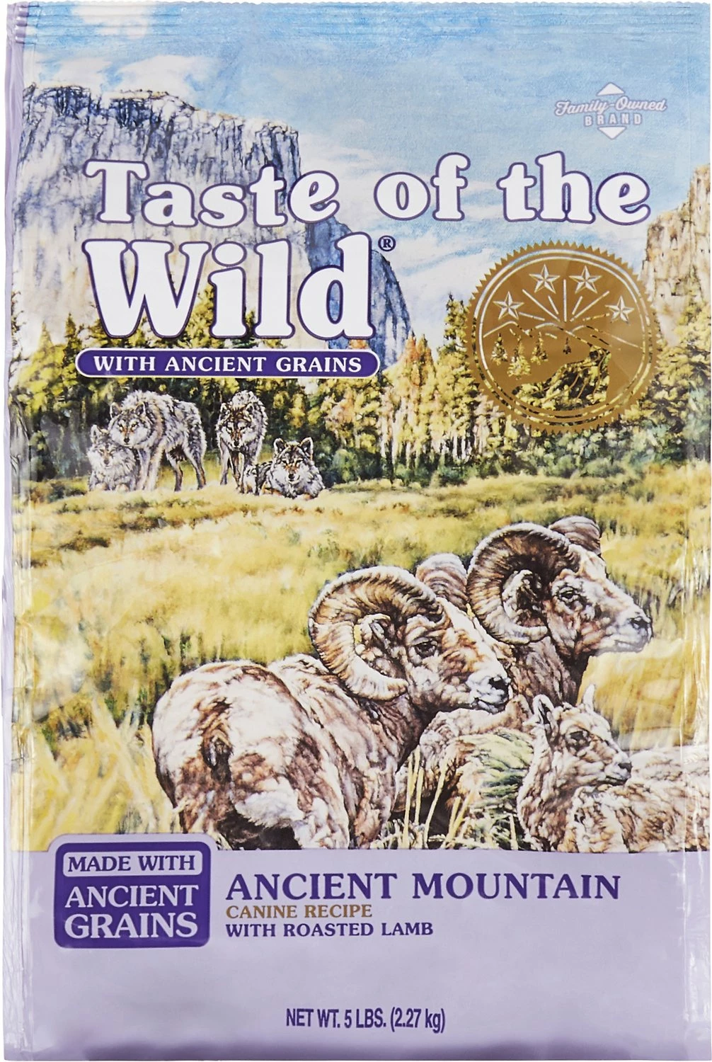 Taste Of The Wild Ancient Mountain With Ancient Grains Dry Dog Food, 5-lb 1 Taste Of The Wild Ancient Mountain With Ancient Grains Dry Dog Food, 5-lb