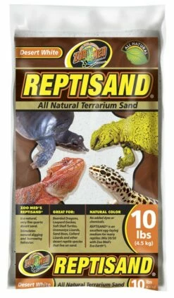 Zoo Med Reptisand Desert White Terrarium Sand, 10-lb