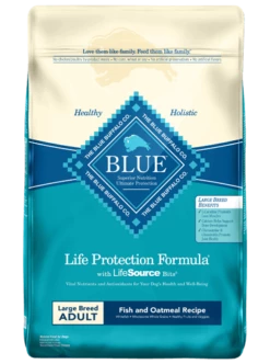 Blue Buffalo Life Protection Formula Large Breed Adult Fish & Oatmeal Recipe Dry Dog Food, 30-lb