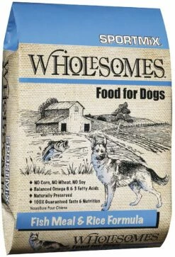 Wholesomes With Fish Meal & Rice Formula Adult Dry Dog Food, 40-lb