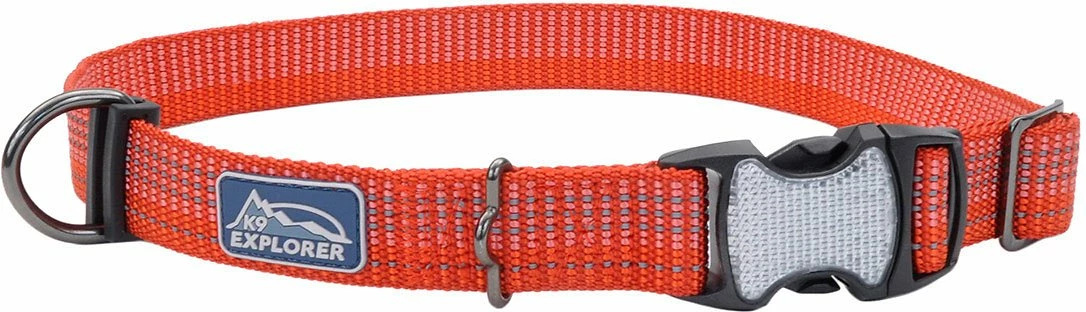 K9 Explorer Brights Reflective Adjustable Dog Collar, Canyon, 1-in X 12-18-in 1 K9 Explorer Brights Reflective Adjustable Dog Collar, Canyon, 1-in X 12-18-in
