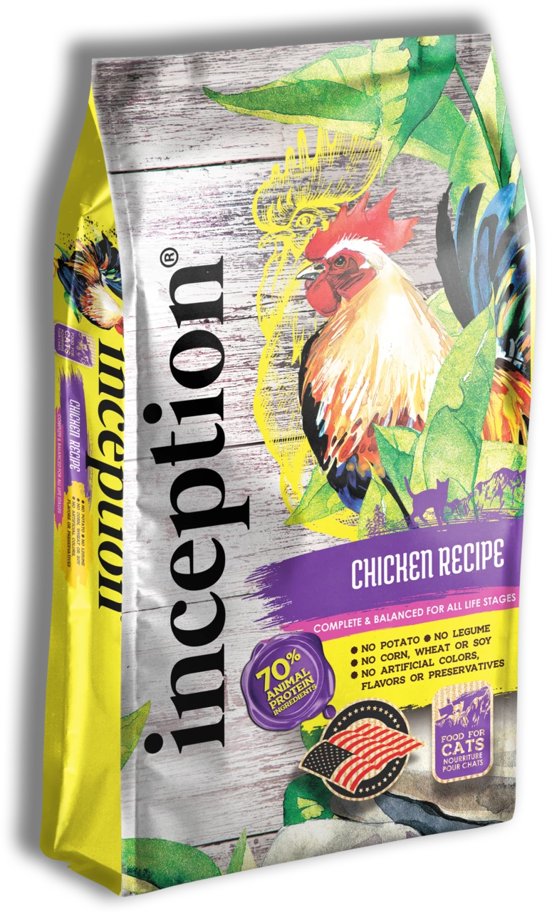 Inception Chicken Recipe Dry Cat Food, 4-lb 1 Inception Chicken Recipe Dry Cat Food, 4-lb
