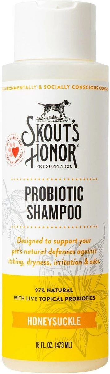 Skout's Honor Probiotic Honeysuckle Pet Shampoo, 16-oz 1 Skout's Honor Probiotic Honeysuckle Pet Shampoo, 16-oz