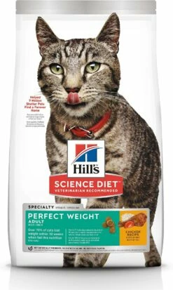 Hill's Science Diet Adult Perfect Weight Dry Cat Food, 3-lb