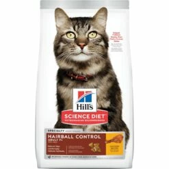 Hill's Science Diet Adult 7+ Hairball Control Chicken Recipe Dry Cat Food, 3.5-lb