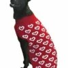 Ethical Pet Hearts Sweater, Red, Medium