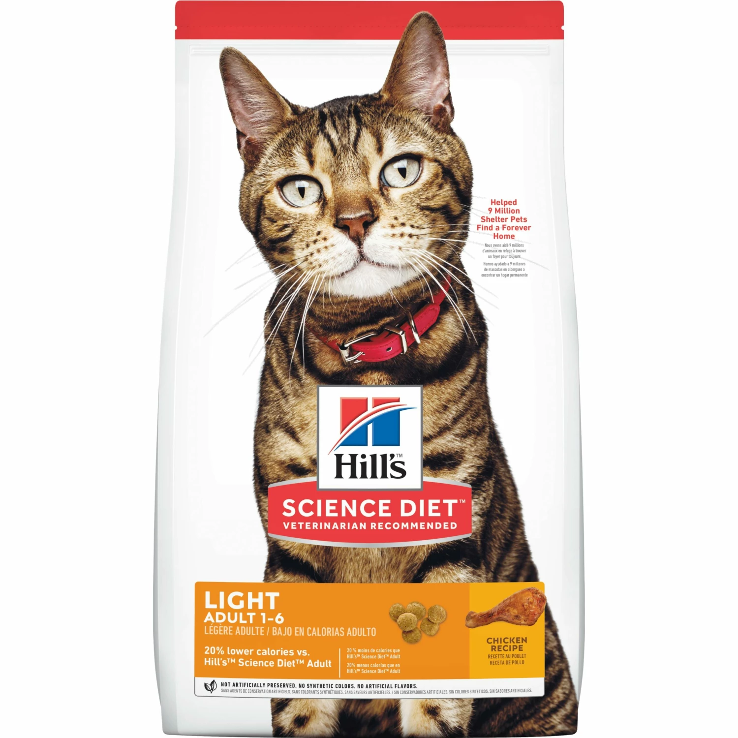 Hill's Science Diet Adult Light Chicken Dry Cat Food, 4-lb 1 Hill's Science Diet Adult Light Chicken Dry Cat Food, 4-lb