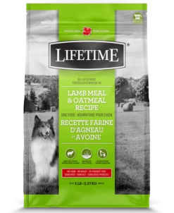 Lifetime Lamb Meal & Oatmeal Recipe Dry Dog Food, 5-lb