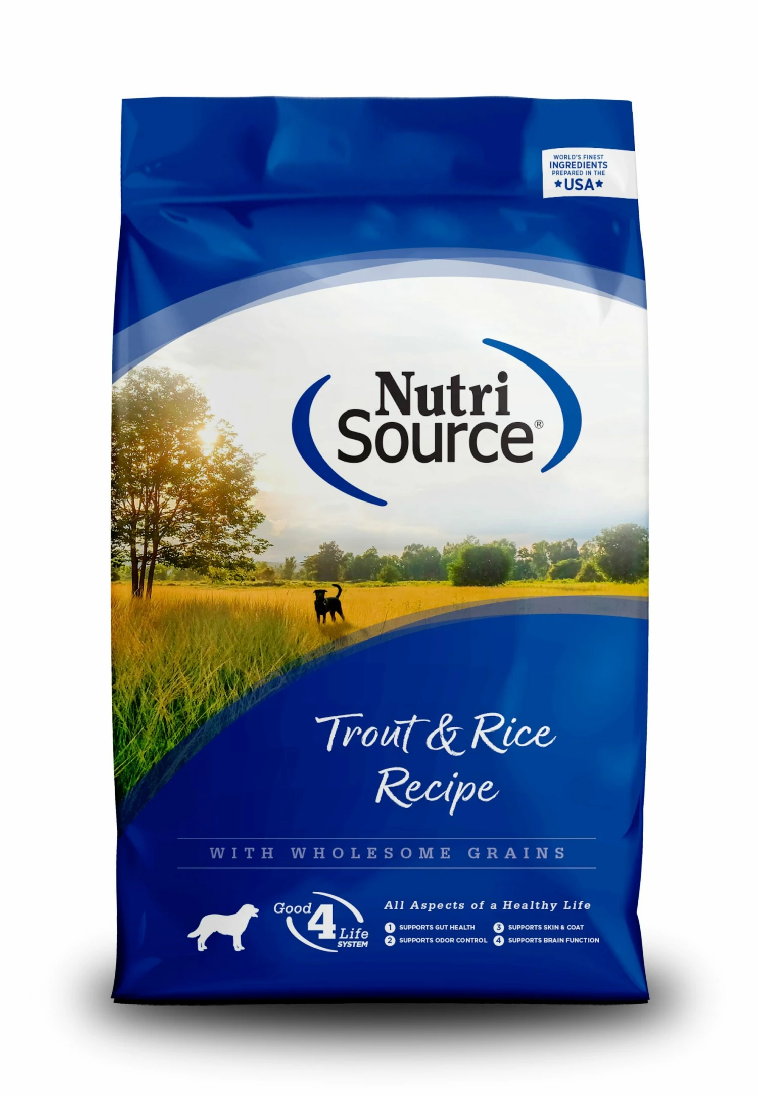 NutriSource Trout & Rice Recipe With Wholesome Grains Dry Dog Food, 5-lb 1 NutriSource Trout & Rice Recipe With Wholesome Grains Dry Dog Food, 5-lb
