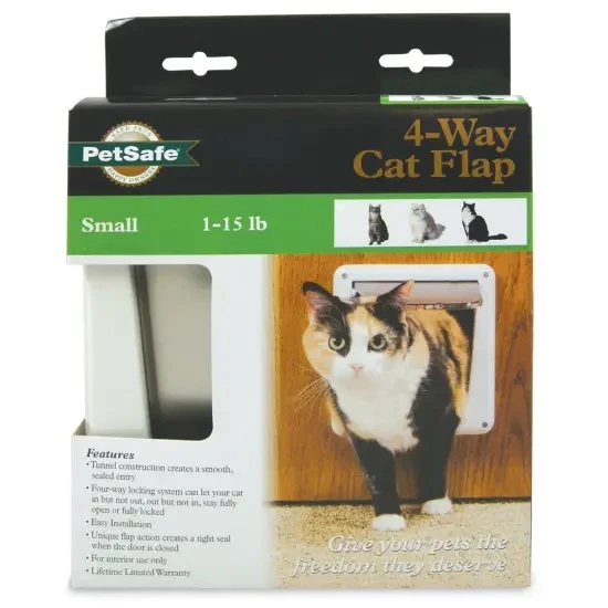 PetSafe 4-way Locking Cat Door Flap, Small 1 PetSafe 4-way Locking Cat Door Flap, Small