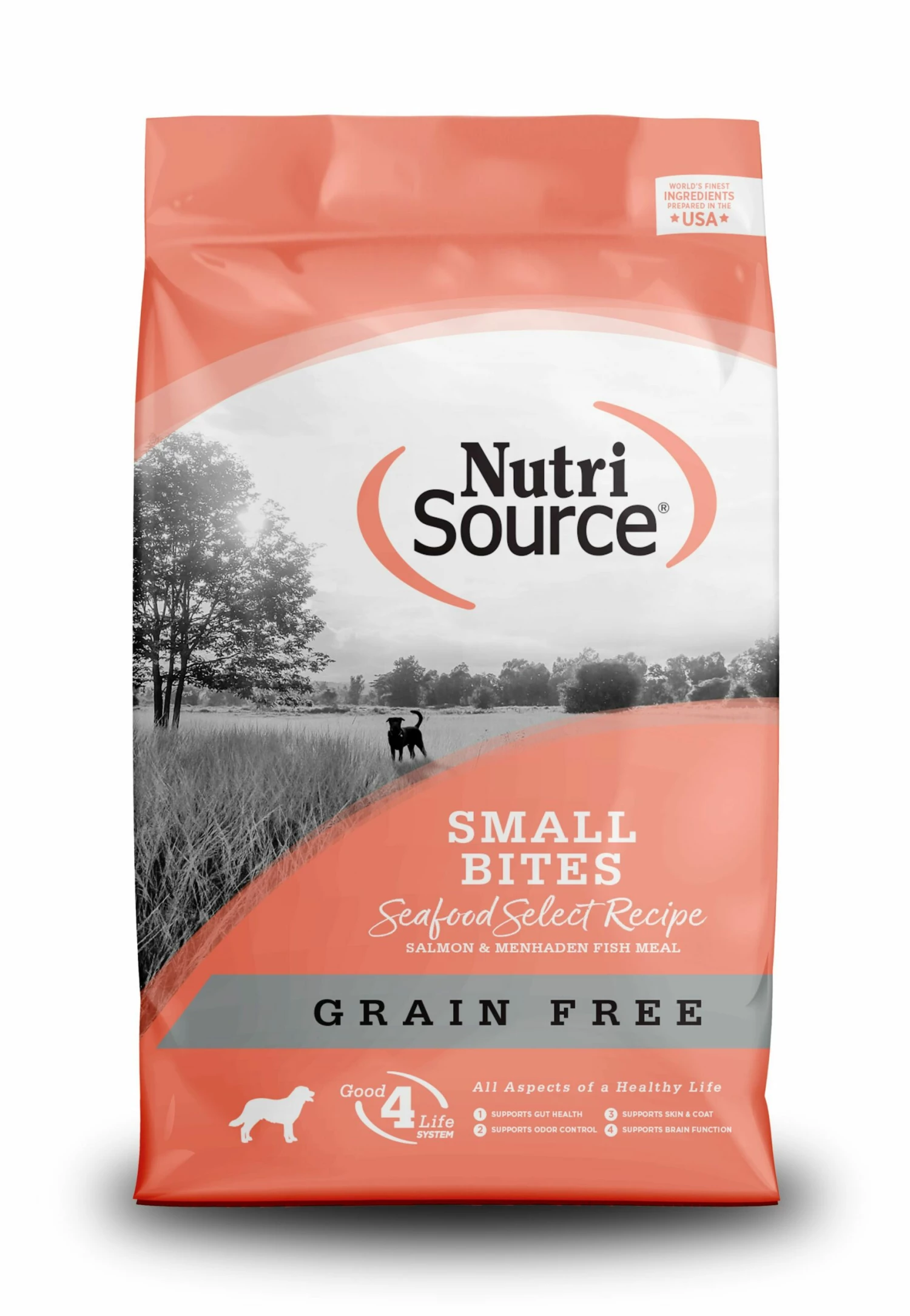 NutriSource Grain Free Small Bites Seafood Select Dry Dog Food, 5-lb 1 NutriSource Grain Free Small Bites Seafood Select Dry Dog Food, 5-lb