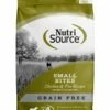 NutriSource Grain Free Small Bites Chicken & Pea Recipe Dry Dog Food, 5-lb